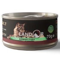 Landor 70г конс. Дополнительное питание для взрослых кошек Куриная грудка